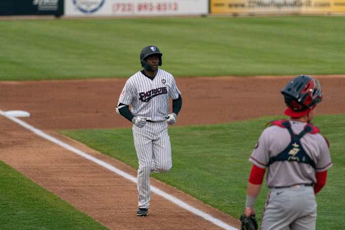 Prospect Estevan Florial home run Patriots
